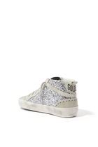 Mid Star Glitter & Suede Sneakers